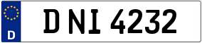 Trailer License Plate